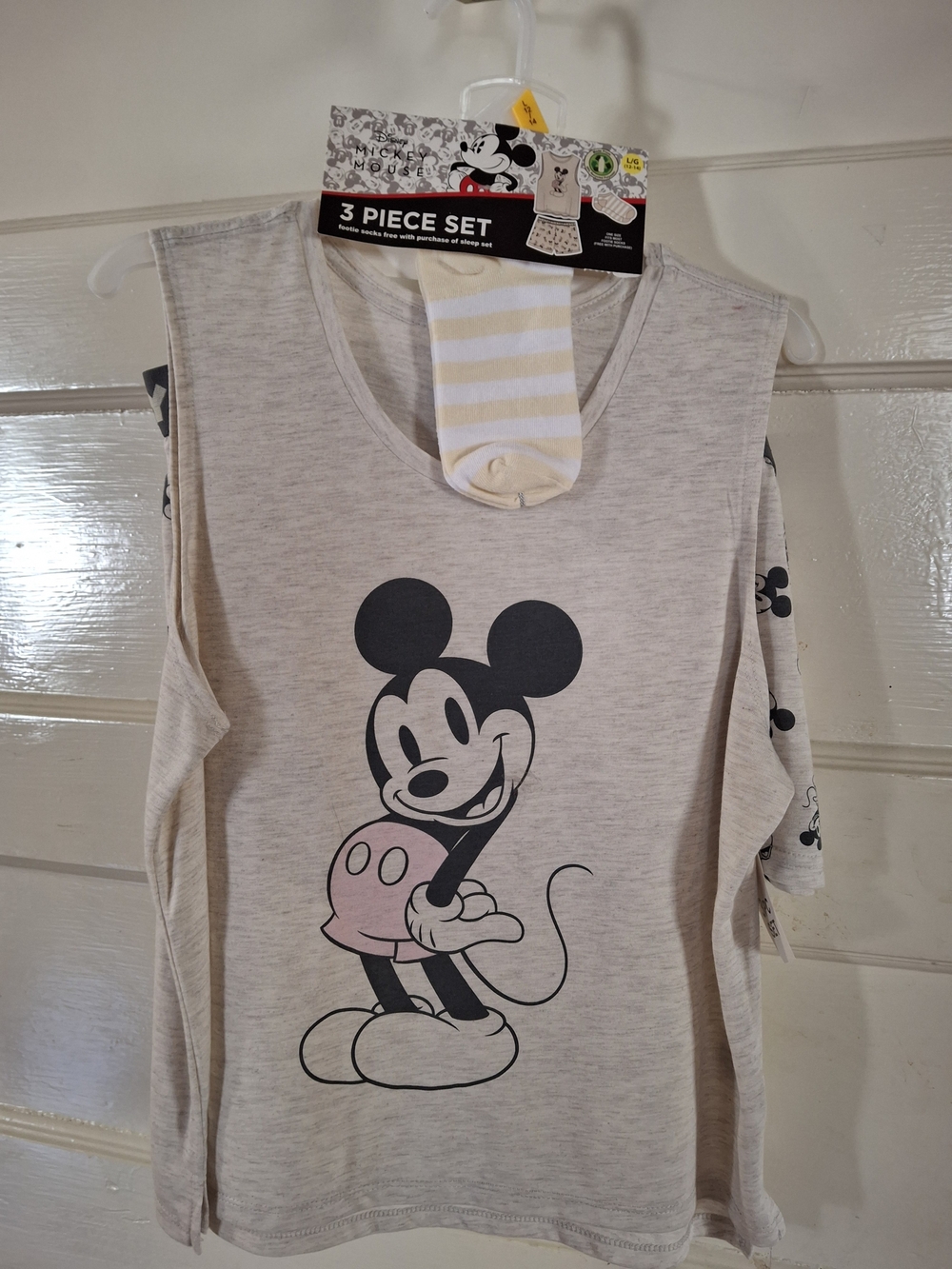 Disney Mickey Mouse 3-Piece Pajama Set L/G 12–14 NWT (MIS 557)